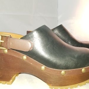 See by Chloe Tasha Calf Clog Black Leather size 39